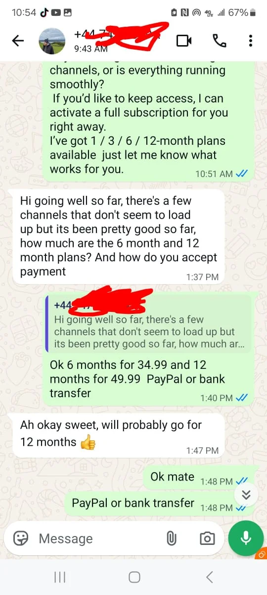 Customer feedback for Magnet UK TV IPTV subscription