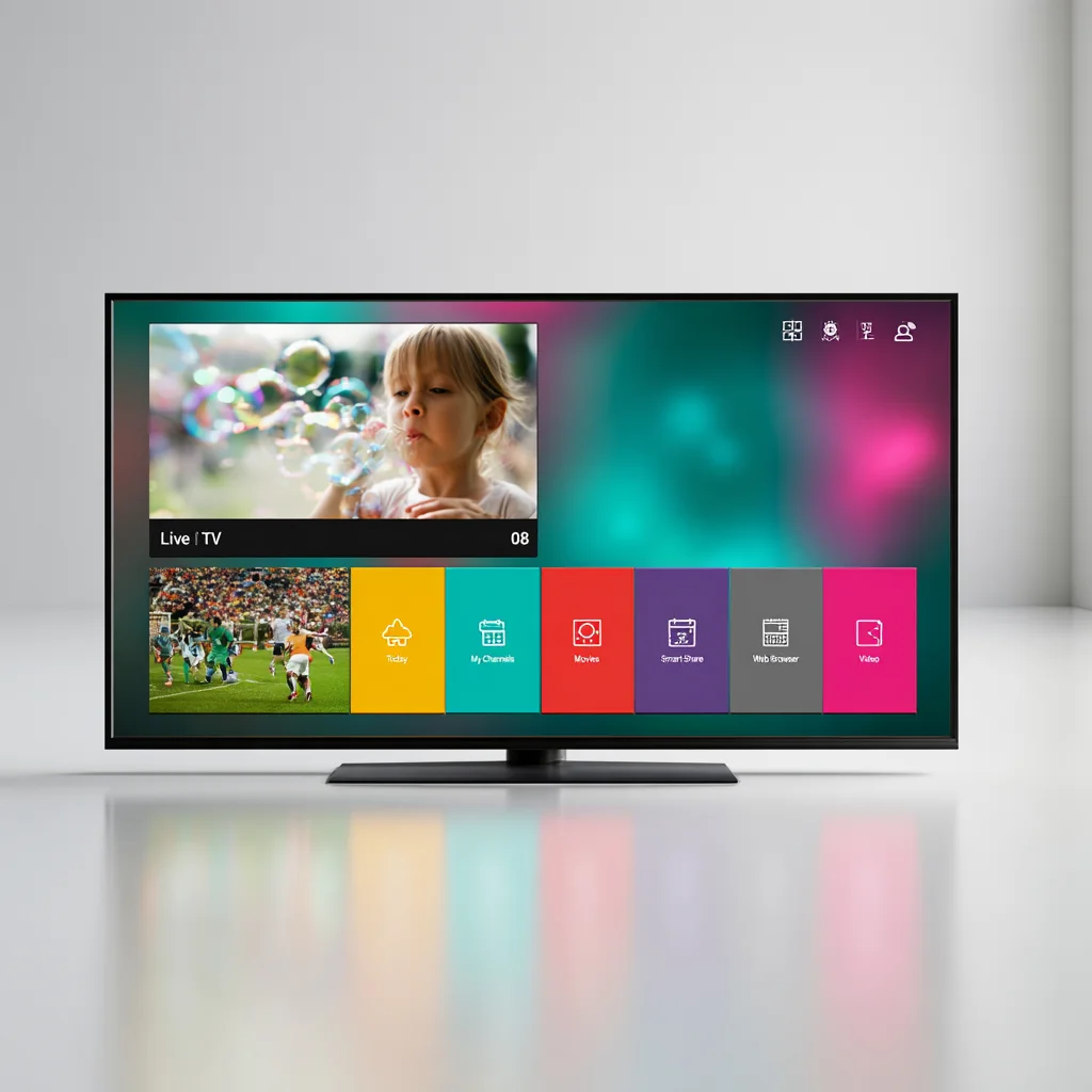 Samsung and LG Smart TV screens prepared for IPTV setup