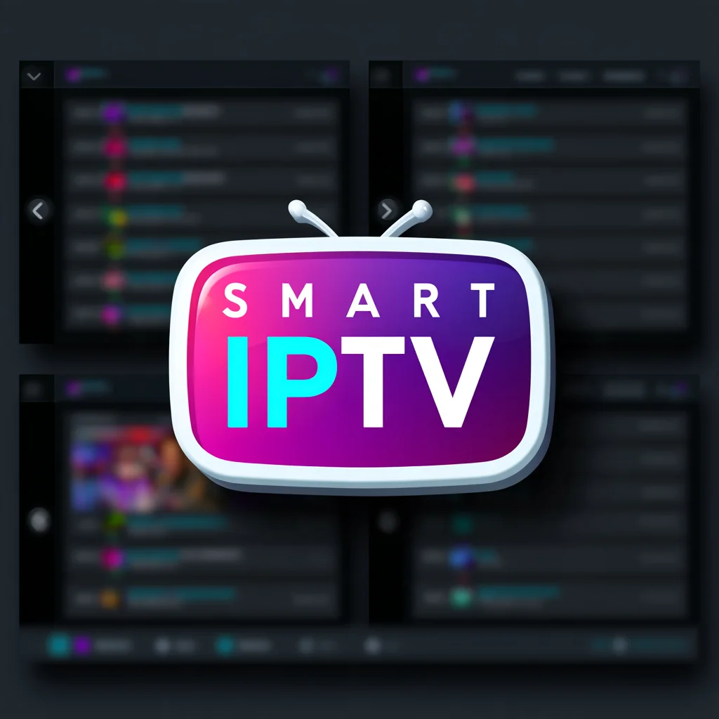 Smart IPTV setup on a UK Smart TV showing internet television and app options
